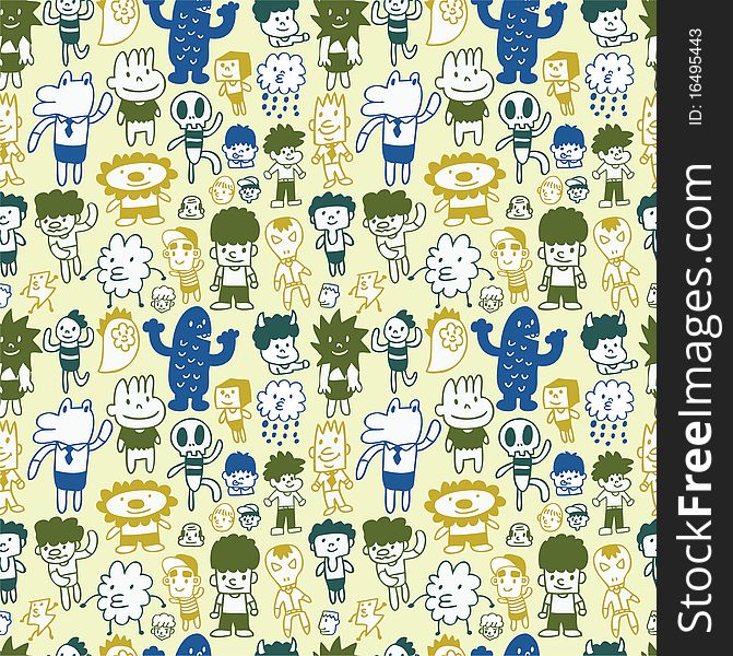 Seamless Cartoon Pattern