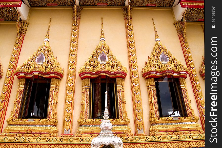 Thai arts at wat tawee temple. Thai arts at wat tawee temple