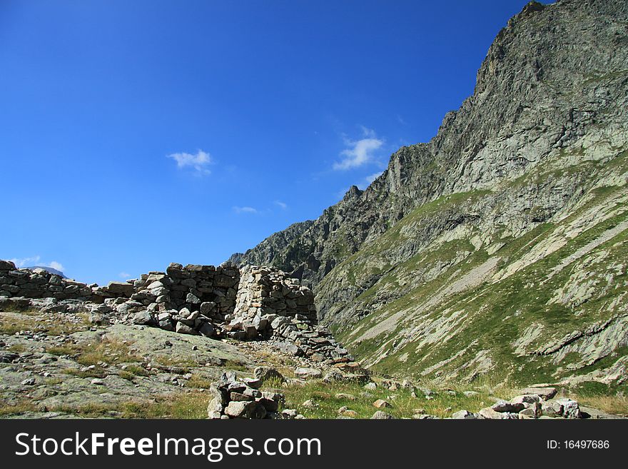Sites of Madmen and Mirrored, national park of Mercantour, in the department of the maritime Alps, France. Sites of Madmen and Mirrored, national park of Mercantour, in the department of the maritime Alps, France