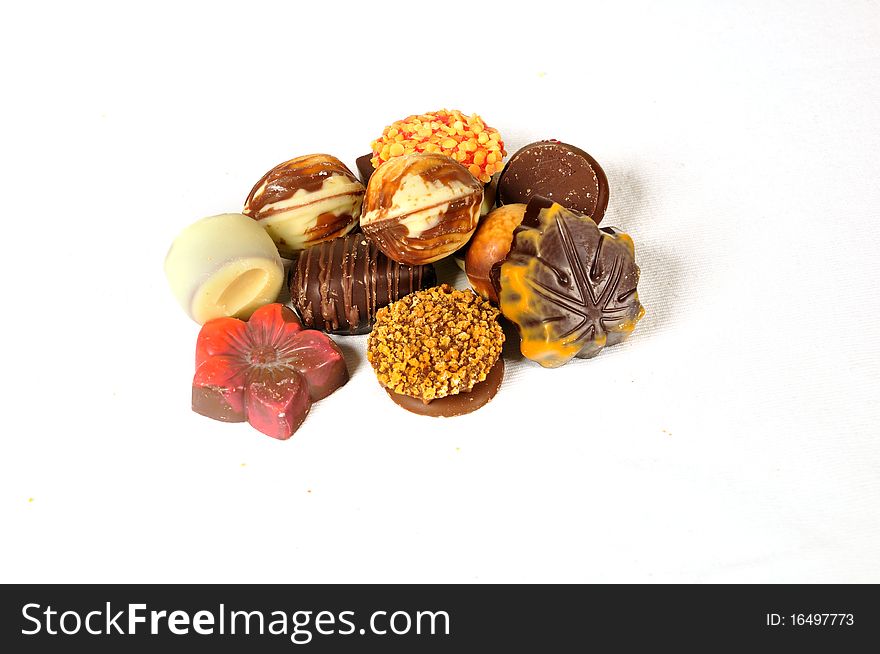 Selection off the finest chocolate plralines. Selection off the finest chocolate plralines