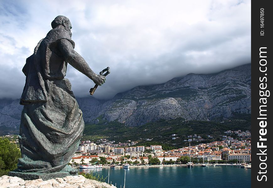 Statue Of St. Peter In Makarska