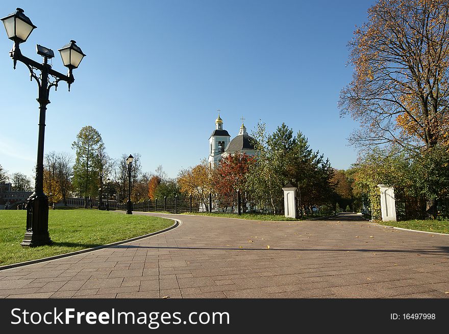 Tsaritsino museum and reserve in Moscow. Reconstruction of the 18 th century