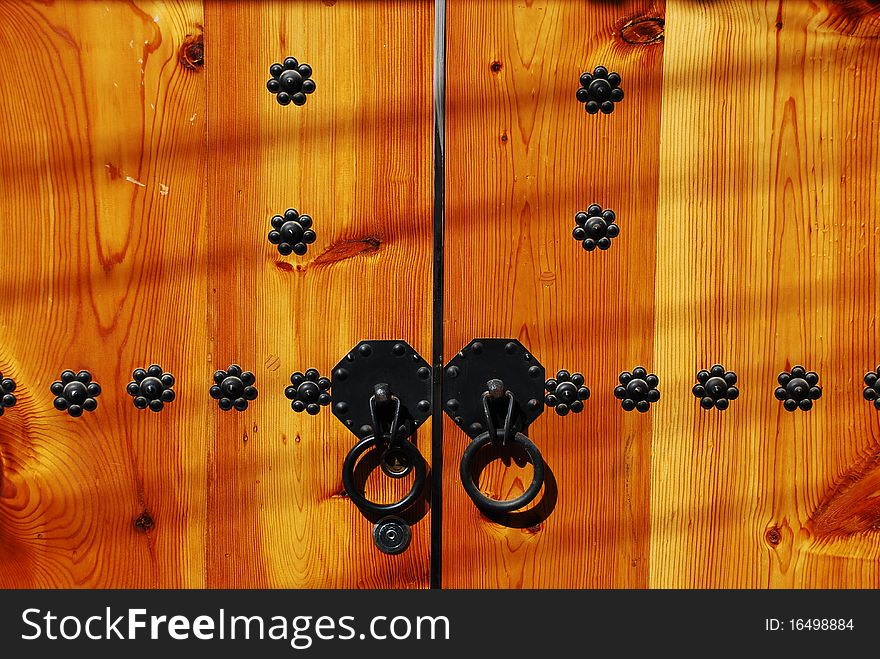 Traditional Korean Wooden Door Knob