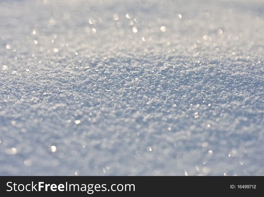 Powdered snow closeup (background, texture). Powdered snow closeup (background, texture)