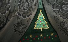 Christmas Tree Hand Towel Close Up Royalty Free Stock Photography Christmas Tree Hand Towel Close Up Royalty Free Stock Photography