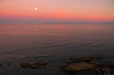 Evening Sunset On The Bay Royalty Free Stock Photos