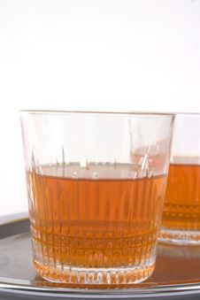 Two Glasses Of Whiskey Royalty Free Stock Photo