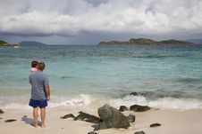 Beach Scene, Saint Thomas, US Virgin Islands Stock Photo Beach Scene, Saint Thomas, US Virgin Islands Stock Photo