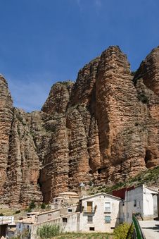 Riglos, Huesca, Spain Stock Image