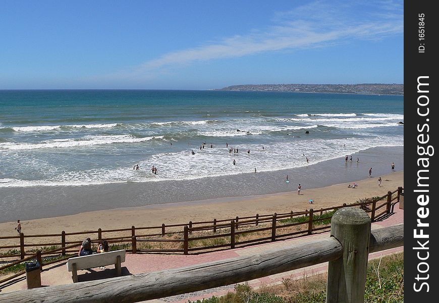 South African shore line up close. South African shore line up close