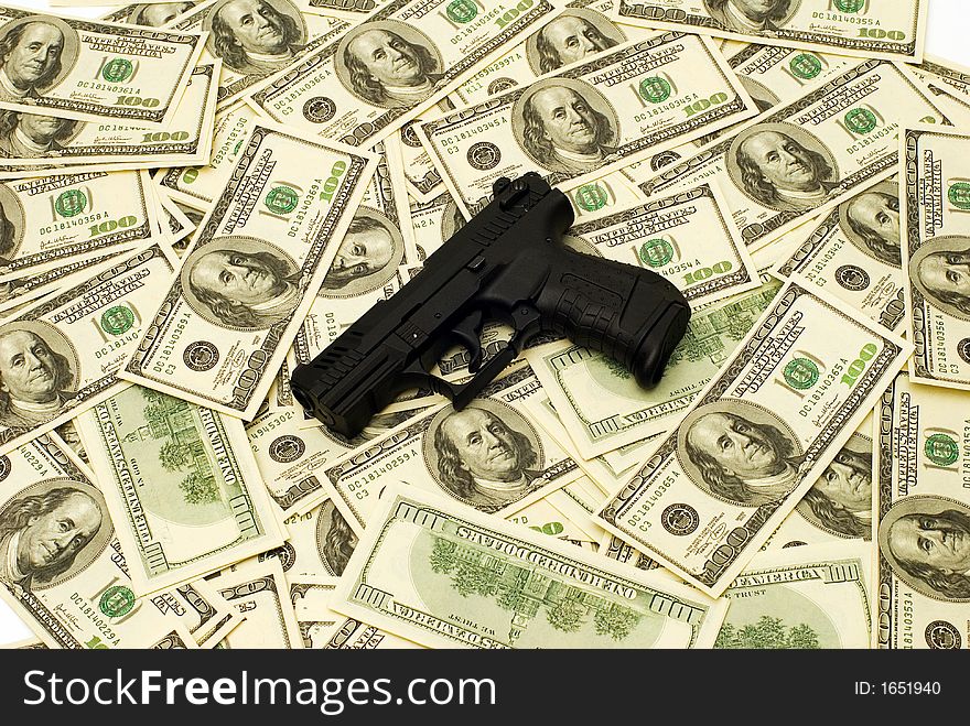 American Dollars And Gun