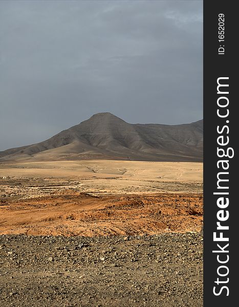 Beautiful landscape on the island Fuerteventura. Beautiful landscape on the island Fuerteventura