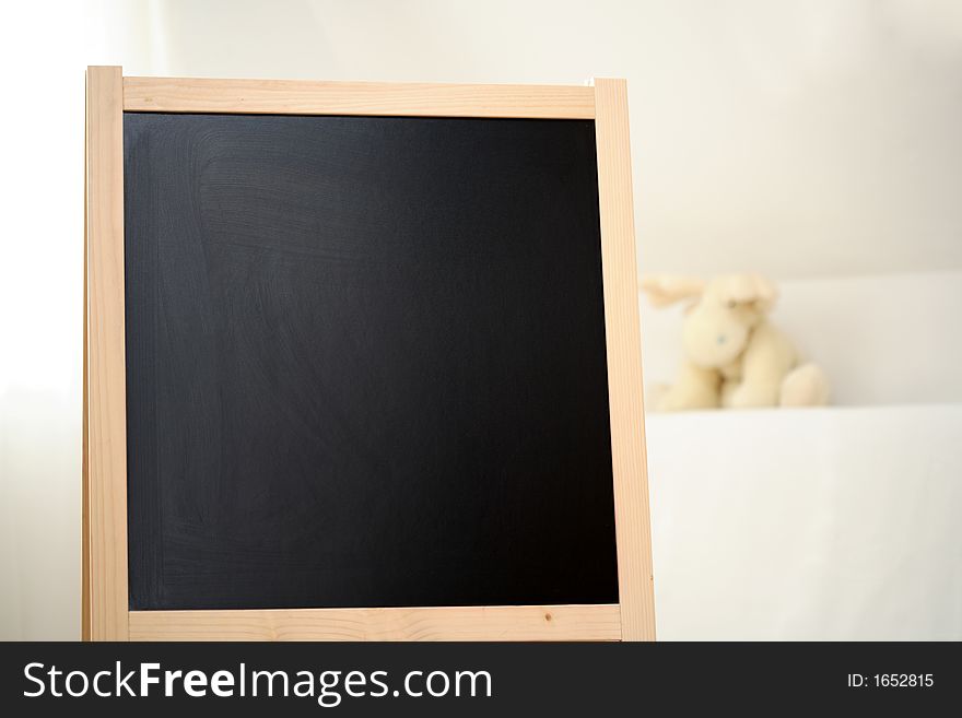 A board isolated and a white background. A board isolated and a white background