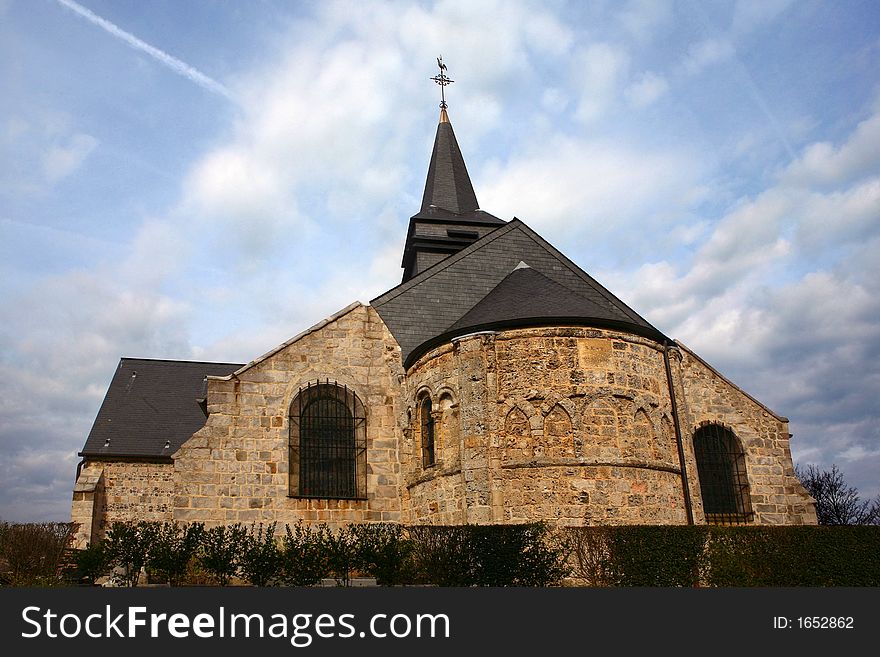 Church in Normandy in september
