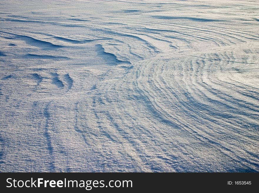 Erosion On The Snow Plain