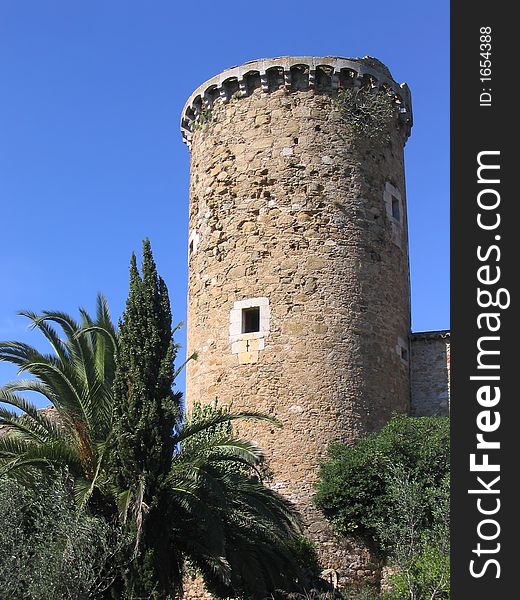 Ancient mediterranean watchtower (Costa Brava, Spain)