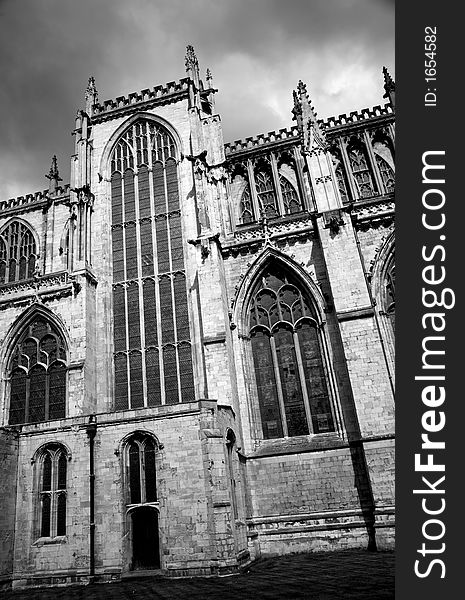 York Minster, Yorkshire in black & white
