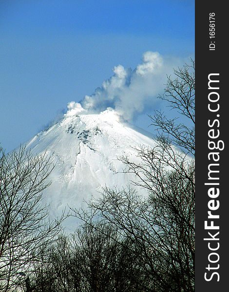 Kamchatka, avachinskiy volcano, november 2006. Kamchatka, avachinskiy volcano, november 2006