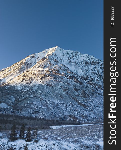 Light on a mountain slope