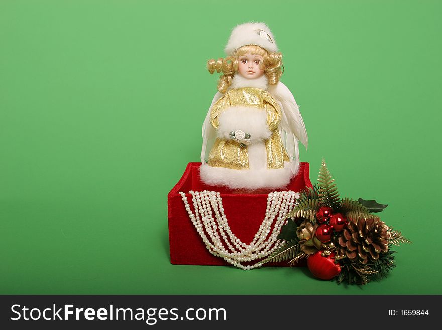 Christmas gifts, doll and decors