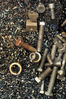 Steel Screws Stock Photos