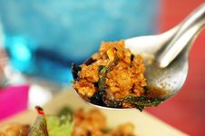 Fried Pork With Holy Basil Stock Photography Fried Pork With Holy Basil Stock Photography