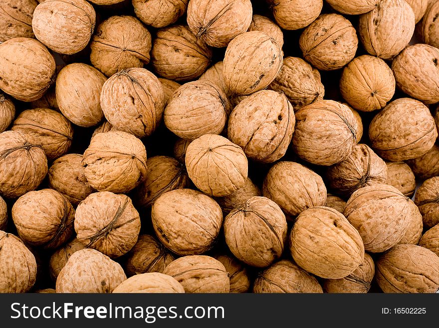 Walnut as whole background texture
