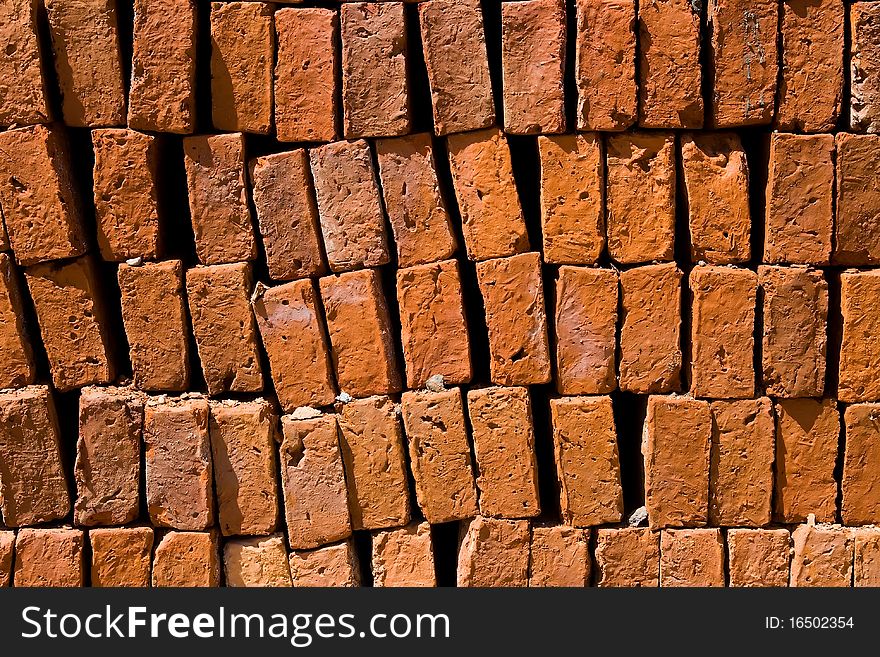 Heap Of Red Brick