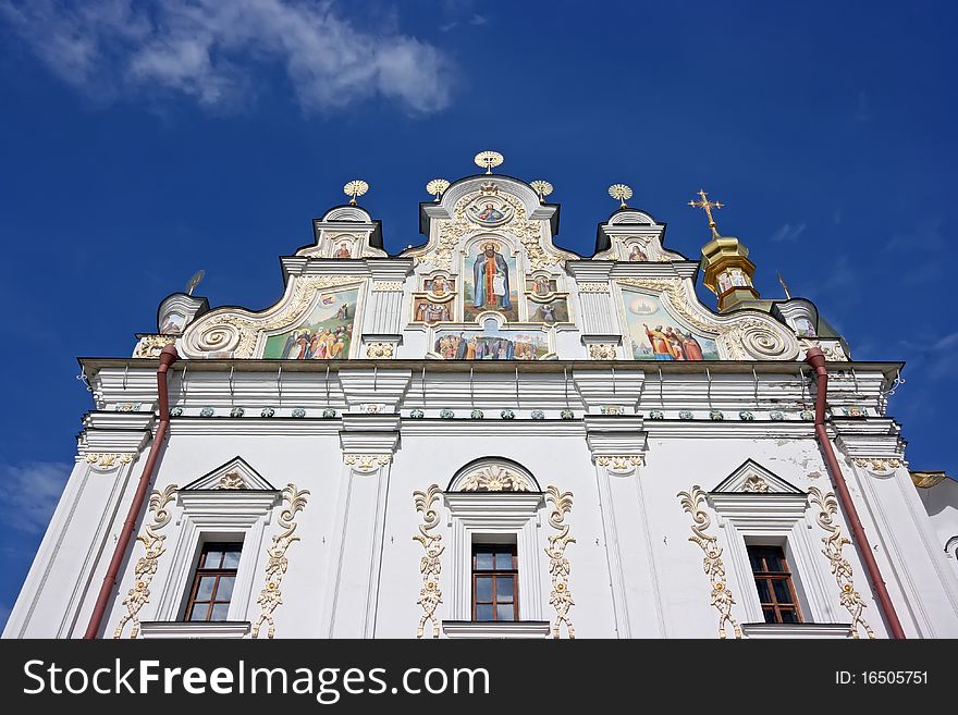 Elements of monastery achitecture in Kiev Ukraine. Elements of monastery achitecture in Kiev Ukraine