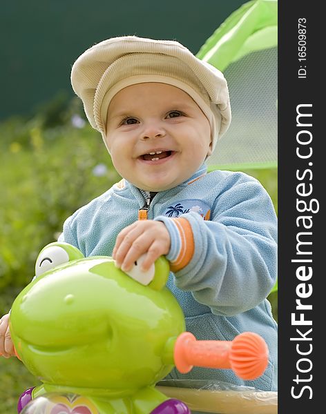 Little Boy With Bicycle