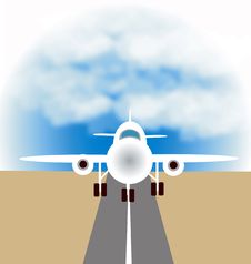 Plane On Ranway Stock Images Plane On Ranway Stock Images