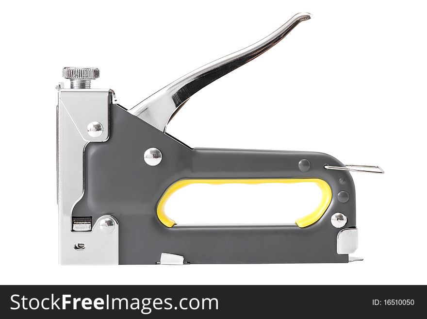 Staple gun isolated over white