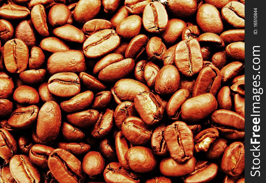 Close Up Of Coffee Beans