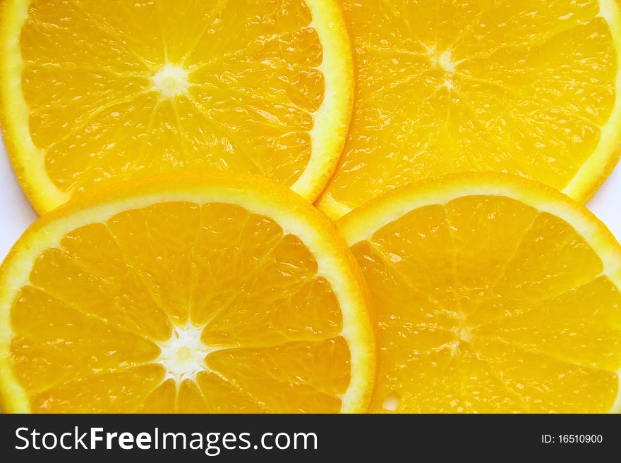 fresh orange sliced pieces of background