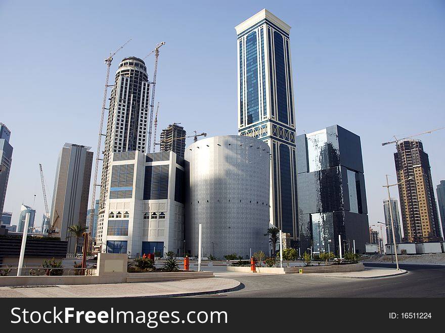 Modern skyscrapers changing the image of Doha