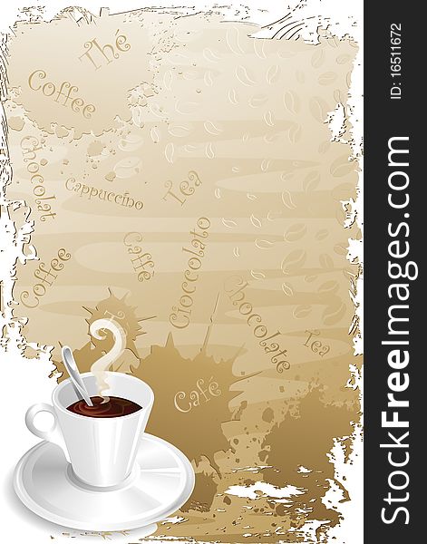 A Cup of Coffee Background. A Cup of Coffee Background