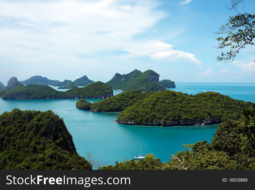 Tropical island view , image was taken in the 42 island area in Thailand