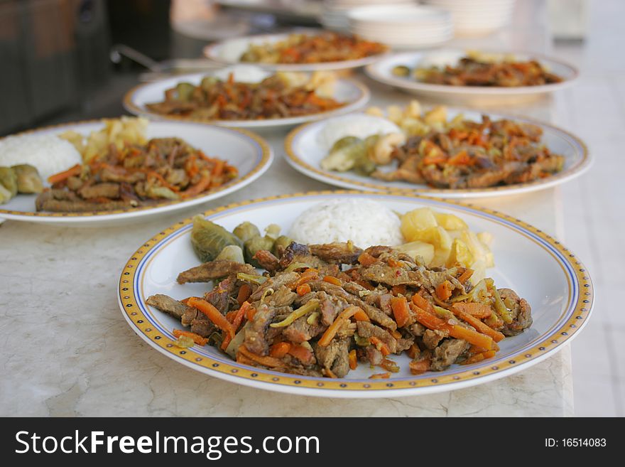 Image of traditional food of Turkey,doner kebab. Image of traditional food of Turkey,doner kebab