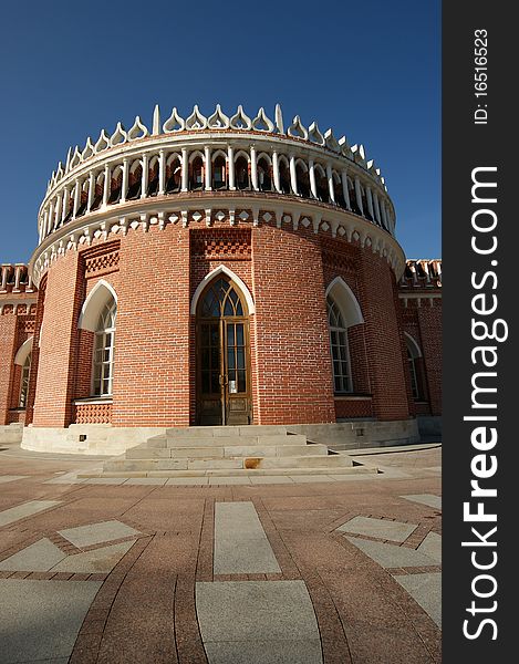 Tsaritsino museum and reserve in Moscow. Reconstruction of the 18 th century