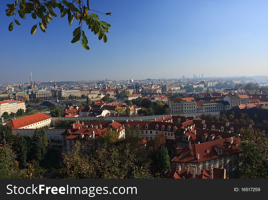 Prague view from Prague castle place. Prague view from Prague castle place.