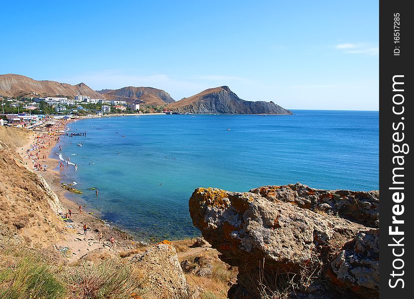 Landscape view of Orjonikidze, Crimea, Ukraine