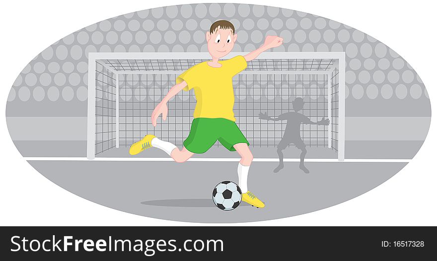The picture shows a goalkeeper