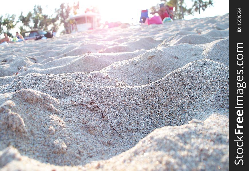 Mini Sand Dunes sea hill. Mini Sand Dunes sea hill