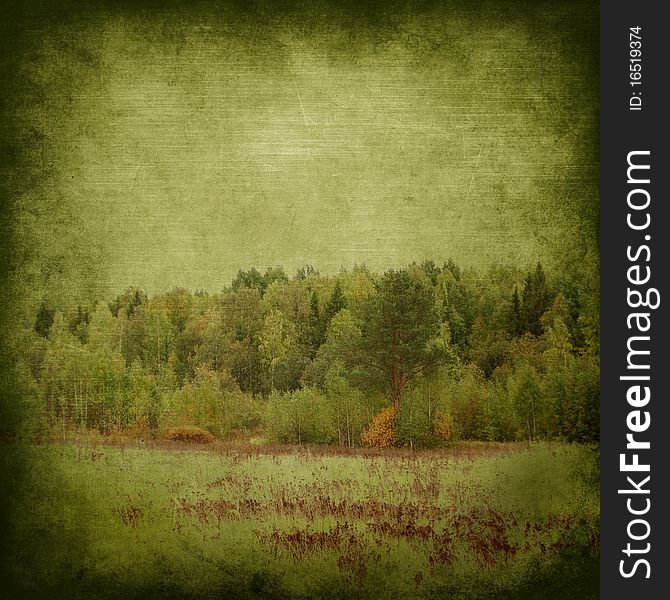 Grunge Autumn Background