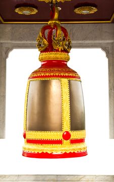 Traditional Thai Style Bell Stock Photo