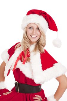 Santas Helper Hands On Hips Royalty Free Stock Photos Santas Helper Hands On Hips Royalty Free Stock Photos