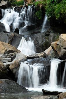Peaceful Waterfall Royalty Free Stock Photo Peaceful Waterfall Royalty Free Stock Photo