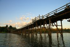 Mon Bridge The Sangkhlaburi In Thailand Stock Photo Mon Bridge The Sangkhlaburi In Thailand Stock Photo