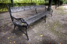 Bench In The Park Royalty Free Stock Photography