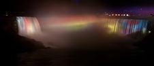 Horseshoe Falls, Niagara At Night Stock Photo Horseshoe Falls, Niagara At Night Stock Photo